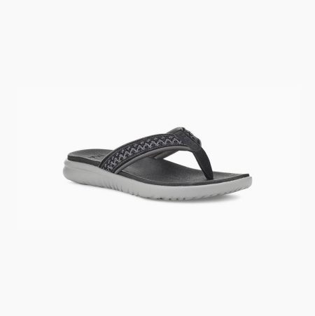 UGG Union Tasman Black Flip Flops for Men (CDNG14392)